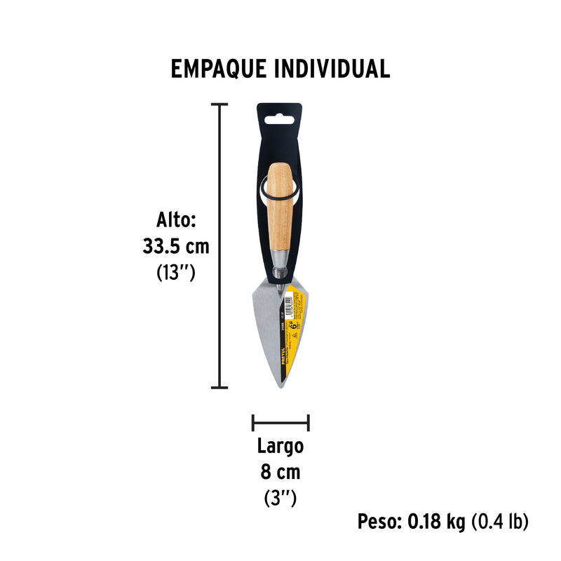 Badilejo de albañil 6" Pretul