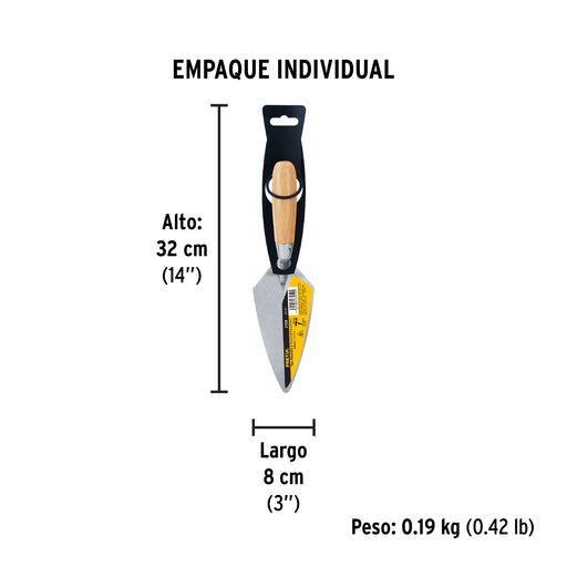 Badilejo de albañil 7" Pretul