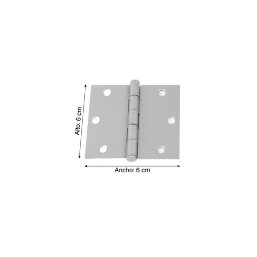 Bisagra capuchina aluminizada 2.5" x 2.5" Glami x Unidad