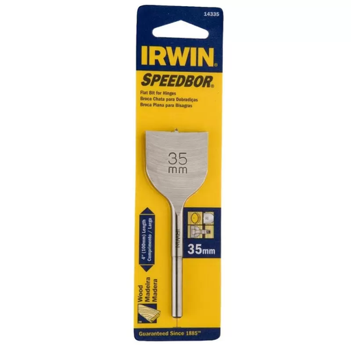 Broca paleta para madera 35mm Irwin