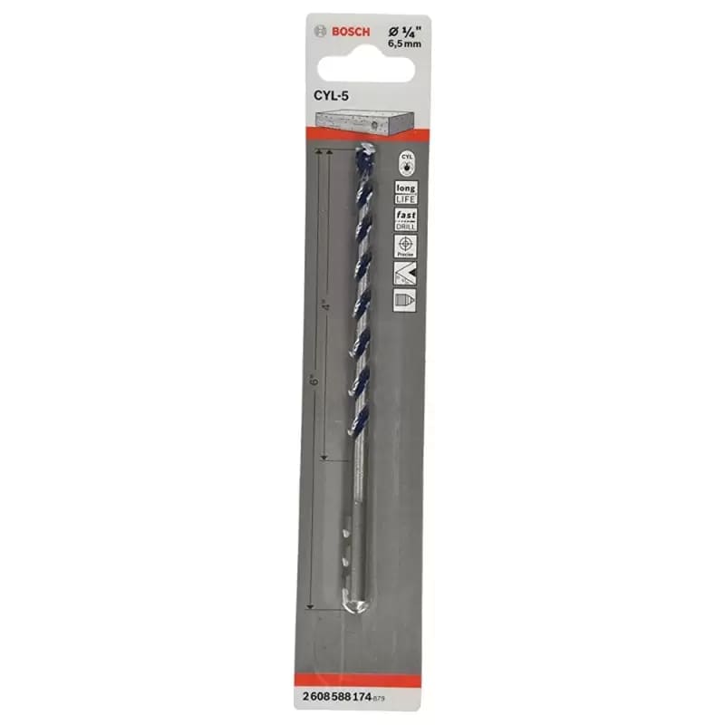 Broca para concreto muro 1/4 Bosch
