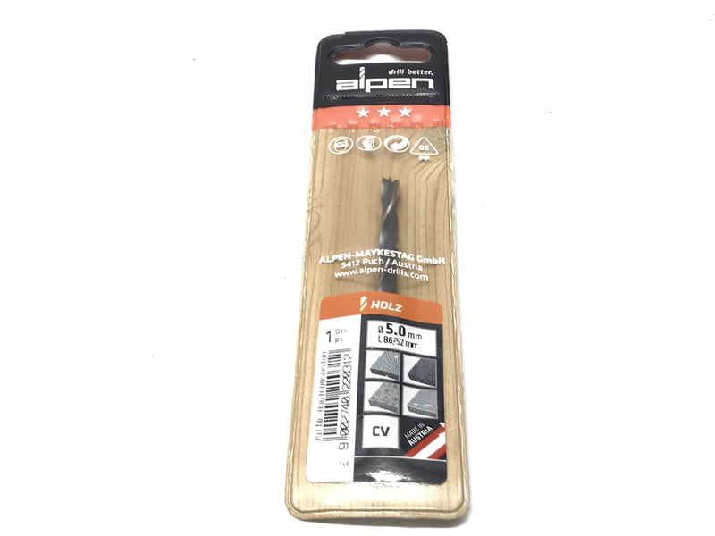 Broca para madera 5 mm Alpen