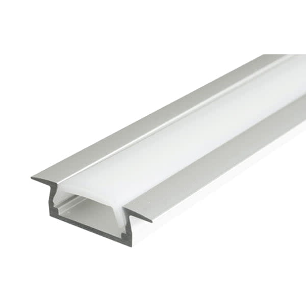 Perfil de aluminio para cinta led embutido x 2mt