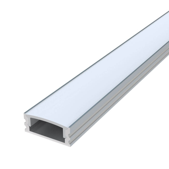 Perfil de aluminio para cinta led sobreponer x 3mt