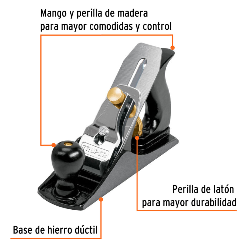 Cepillo de carpintero #4 truper - 1