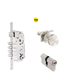 Cerradura de embutir principal de 2 golpes 4 pines manija Turin Yale