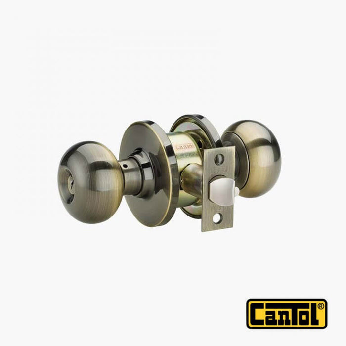 Cerradura de pomo para dormitorio bronce antiguo Donut Cantol