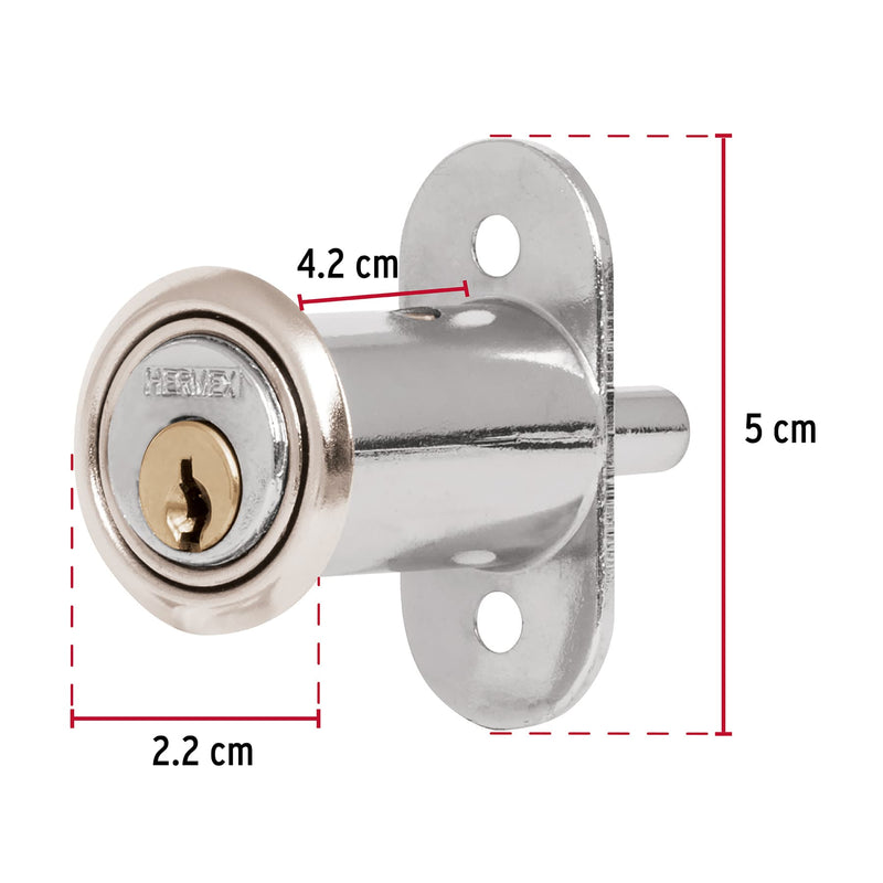 Cerradura a presion 40mm Hermex