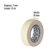 Cinta doble contacto 1.5 mt Truper