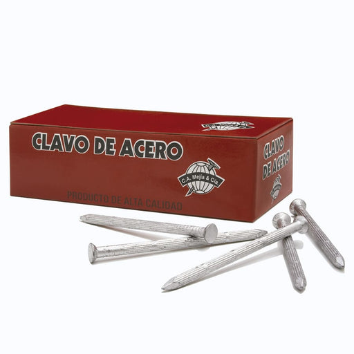 Clavo para cemento estriado 4.5x100mm (Caja de 500 grs)