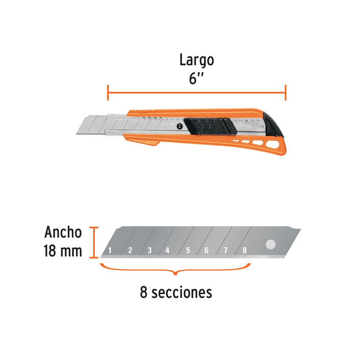 Cutter profesional 6"x18mm Truper - 1