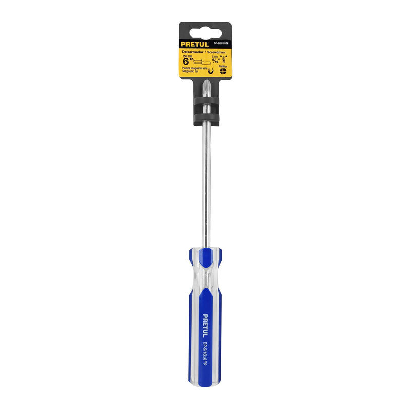 Desarmador estrella 5/16"x6" Pretul