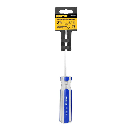 Desarmador estrella 1/4"x4" Pretul