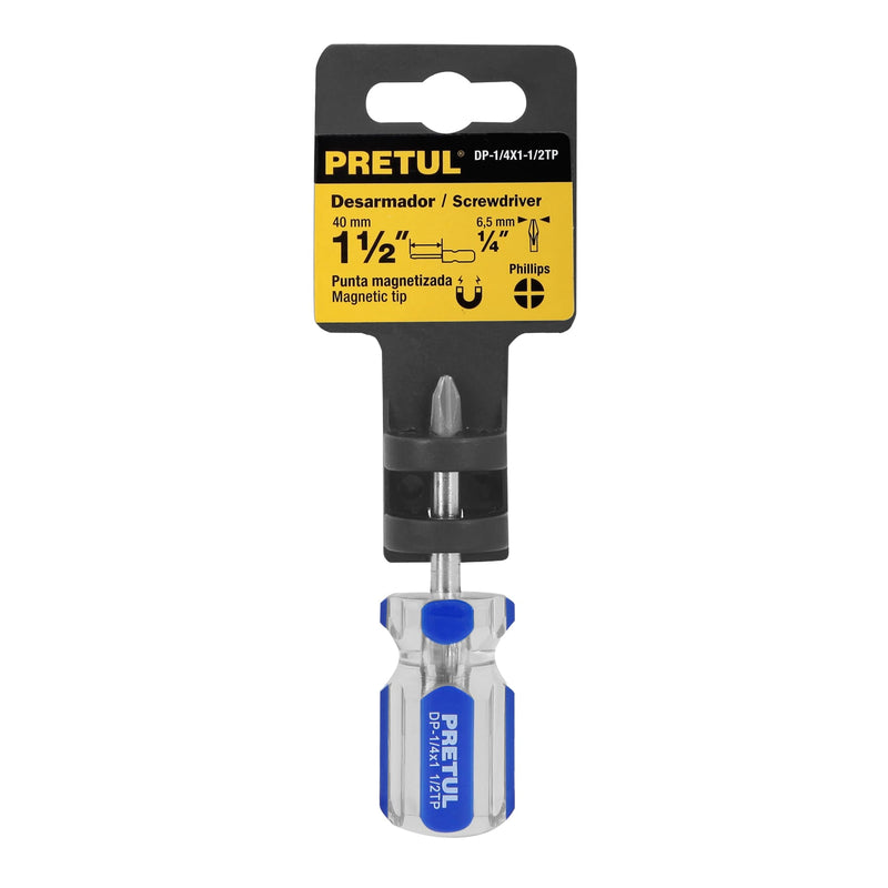 Desarmador estrella 1/4"x1-1/2" Pretul