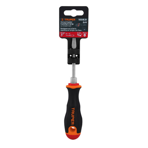 Desarmador plano 3/16"x3" Truper
