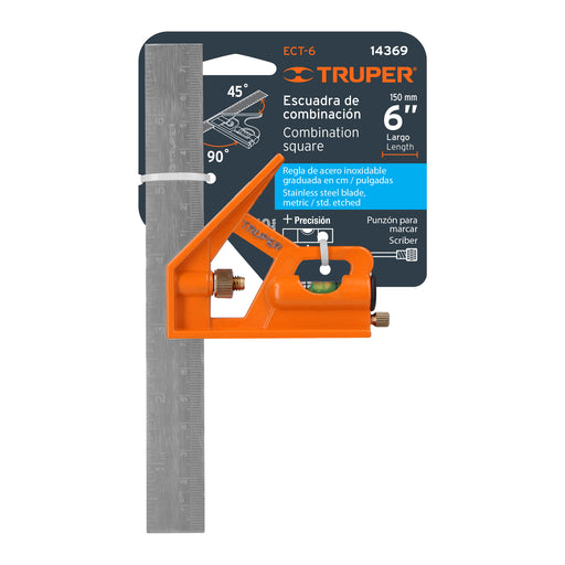 Escuadra de combinacion 6" Truper