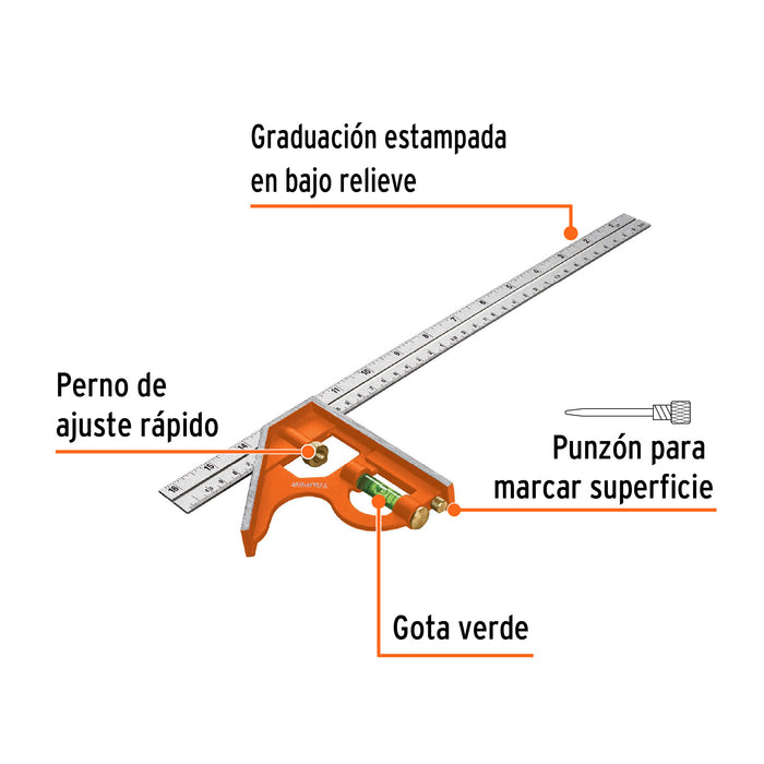 Compra online escuadras de combinación para exactitud en mediciones