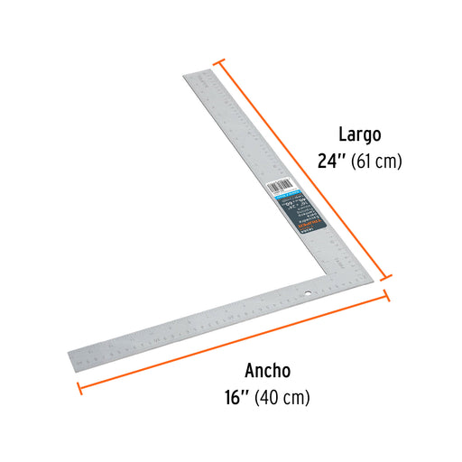 Escuadra plana 16"x24" Truper