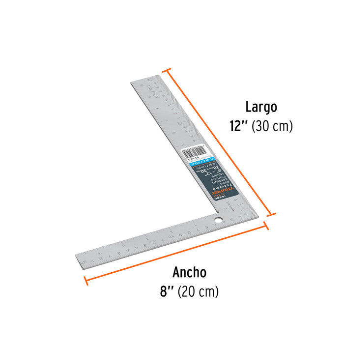 Escuadra plana 8"x12" Truper