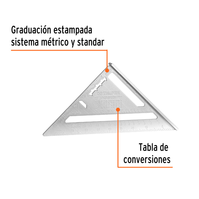 Escuadra rápida ideal para proyectos de bricolaje