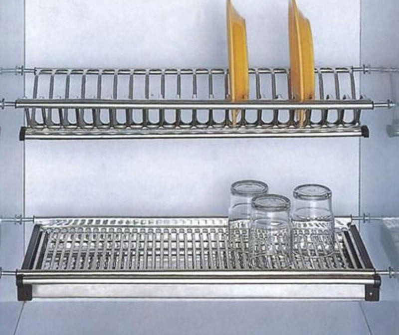 Escurridor de platos y tazas acero inoxidable 80cm-3