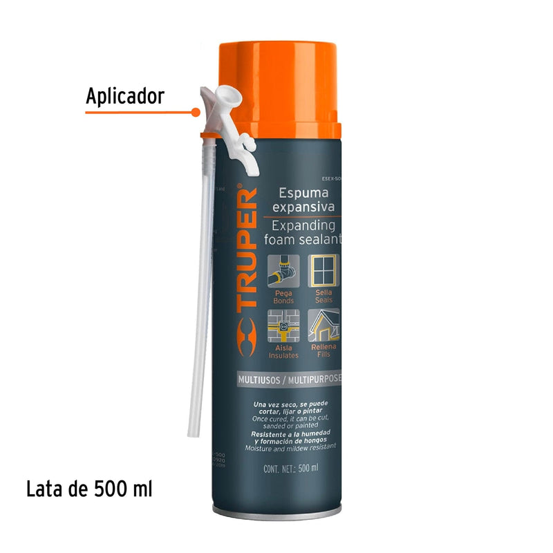 Espuma expansiva de poliuretano 500 ml Truper