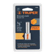 Fresa para ruteadora Corte En V 3/8" Truper