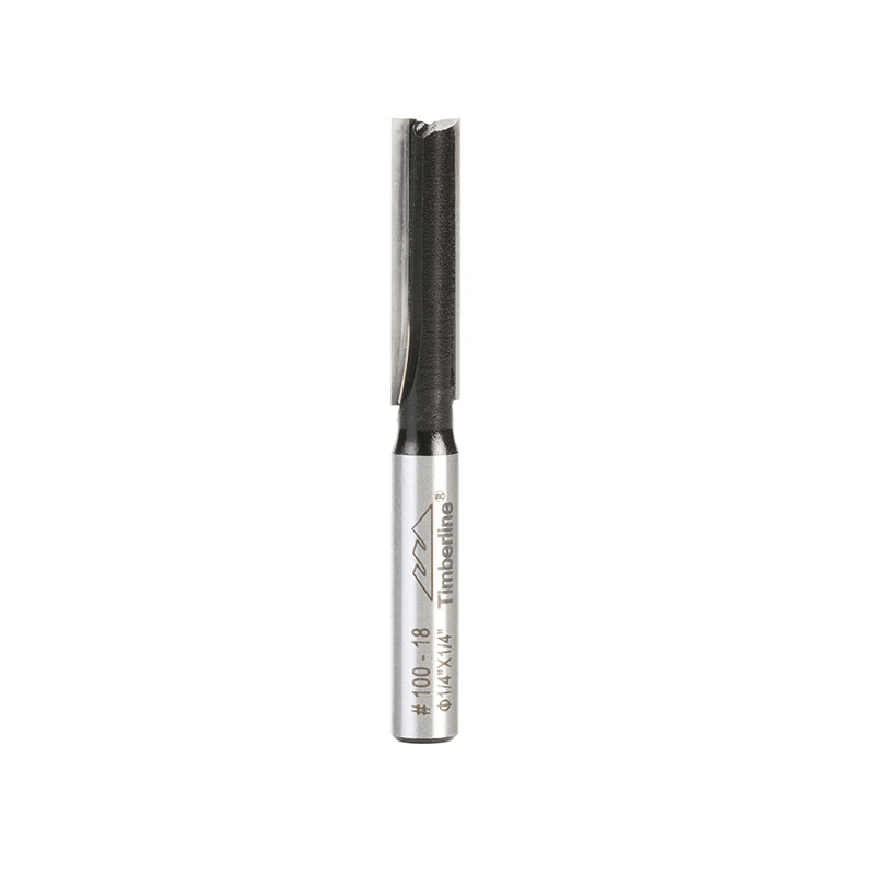 Fresa para ruteadora Recta 2 filos 1/4"X1/4" 100-18 Timberline - 1