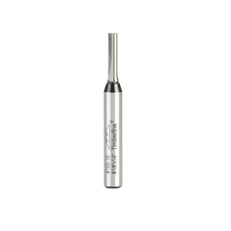 Fresa para ruteadora Recta 2 filos 1/4"X1/8" 100-10 Timberline - 1