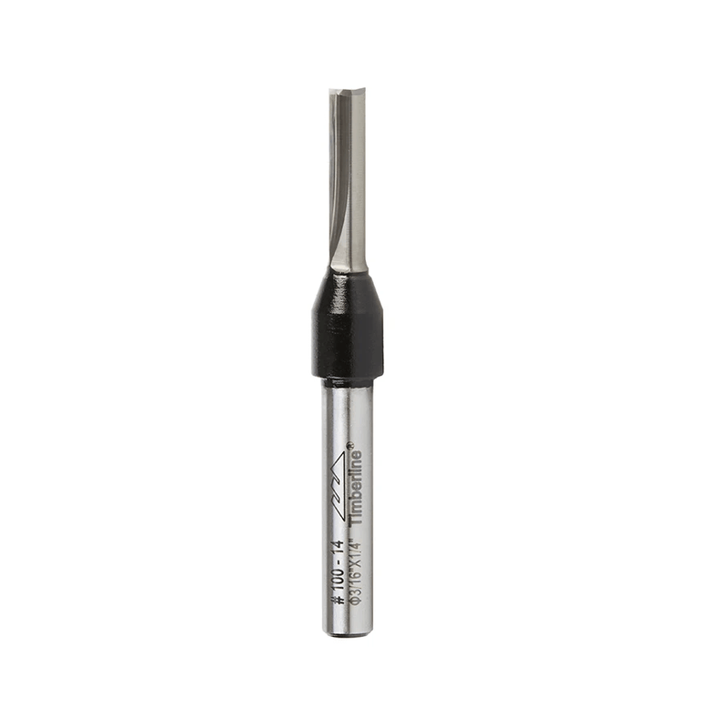 Fresa para ruteadora Recta 2 filos 1/4"X3/16" 100-14 Timberline - 1