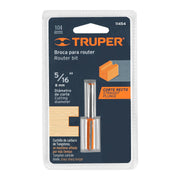 Fresa para ruteadora Recta 2 filos  1/4"X5/16" 11454 Truper - 2