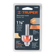 Fresa para ruteadora moldura Cuarto Bocel 1.1/8" 11485 Truper - 2