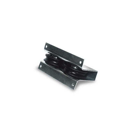 Garrucha para puerta corrediza doble con alas