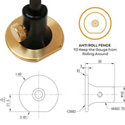 Gramil simple con rueda liviano Lamboss-1