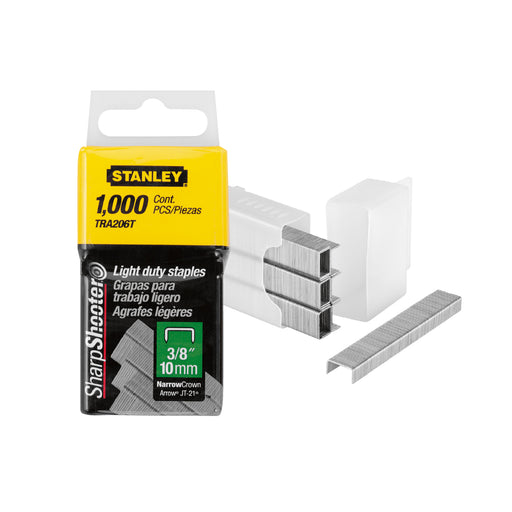 Grapa para madera 3/8" calibre 24 x 1000 pzas Stanley