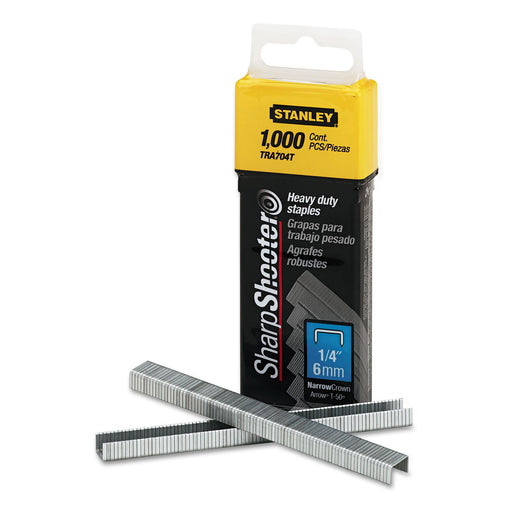 Grapa para madera 1/4" x 1000 pzas Stanley