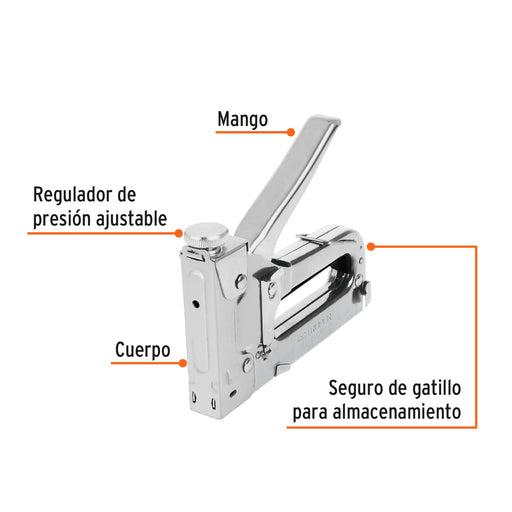 Grapadora uso ligero 6-10mm Truper