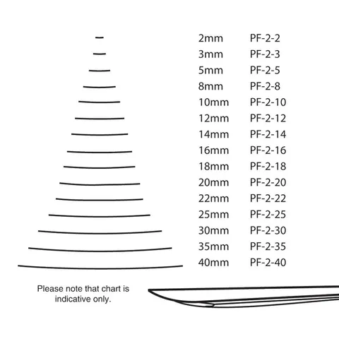 Gubia para madera semiplano 2/10 Pfeil - 2