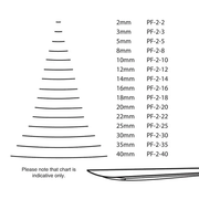 Gubia para madera semiplano 2/12 Pfeil - 2
