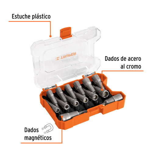 Juego de dados magneticos 14 piezas Truper