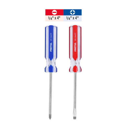 Juego de desarmadores 1/4" 2 piezas Pretul