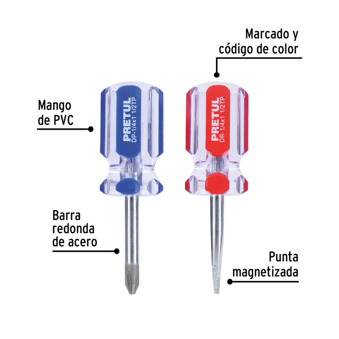 Juego de desarmadores 2 piezas Pretul-1