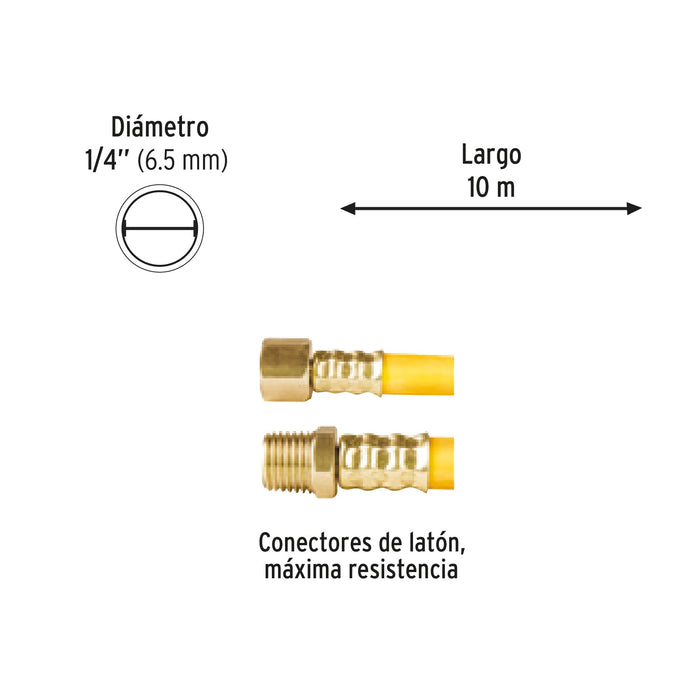 Manguera de aire 1/4x10mt Pretul - 2