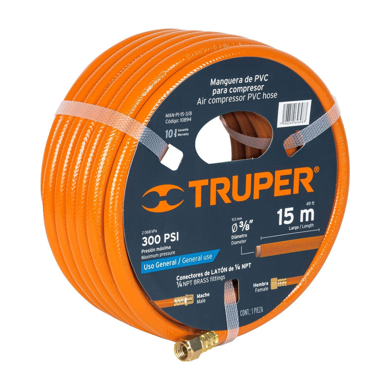 Manguera de aire para compresor 3/8x15mt Truper - 1