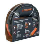 Manguera de aire para compresor reforzada 1/4x10mt Truper - 1