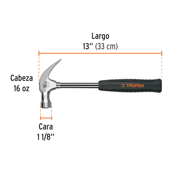 Martillo carpintero 16oz truper