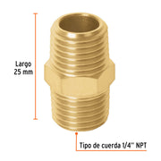 Niple de bronce macho macho - 1