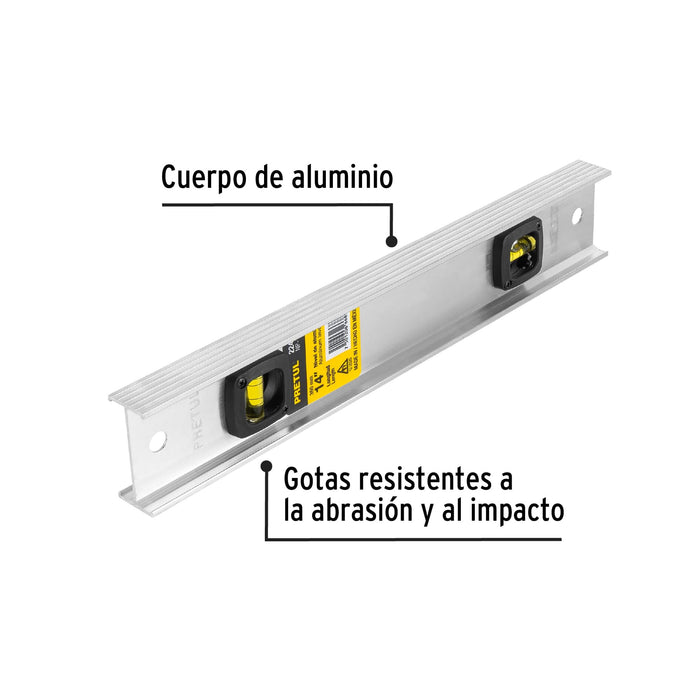 Adquiere nivel de burbuja ergonómico para medición exacta