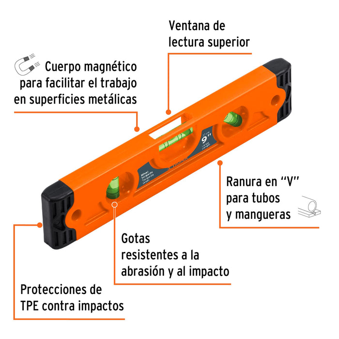 Compra nivel torpedo robusto para precisión en construcción