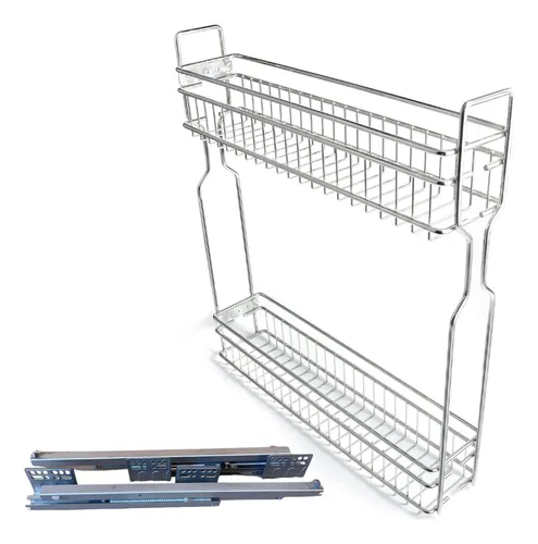 Organizador botellero lateral 15cm 2 niveles